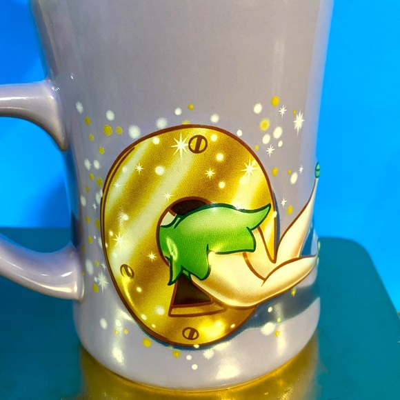 DISNEY STORE EXCLUSIVE TINKER BELL 3-D CERAMIC MUG LAVENDER 16oz MUG - Picture 3 of 11